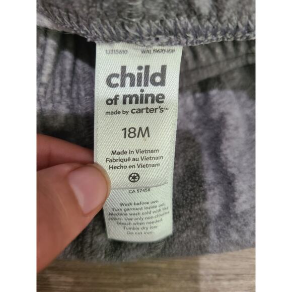 Child of mine by carters 18 months grey jogger style sweat pants - Picture 3 of 4